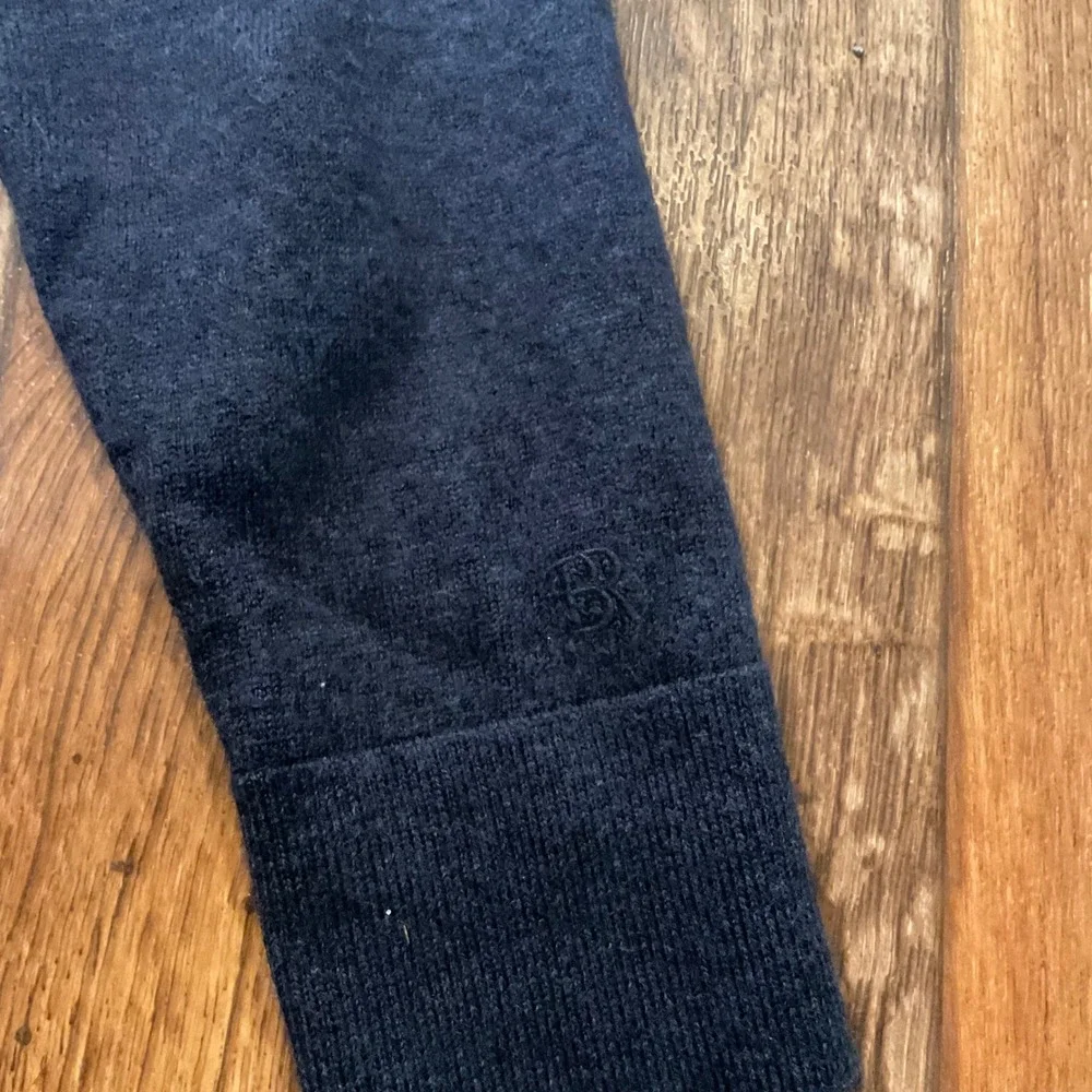 Banana Republic‎ Size Medium Tall Mens Italian Merino Wool 1/4 Zip Sweater Navy